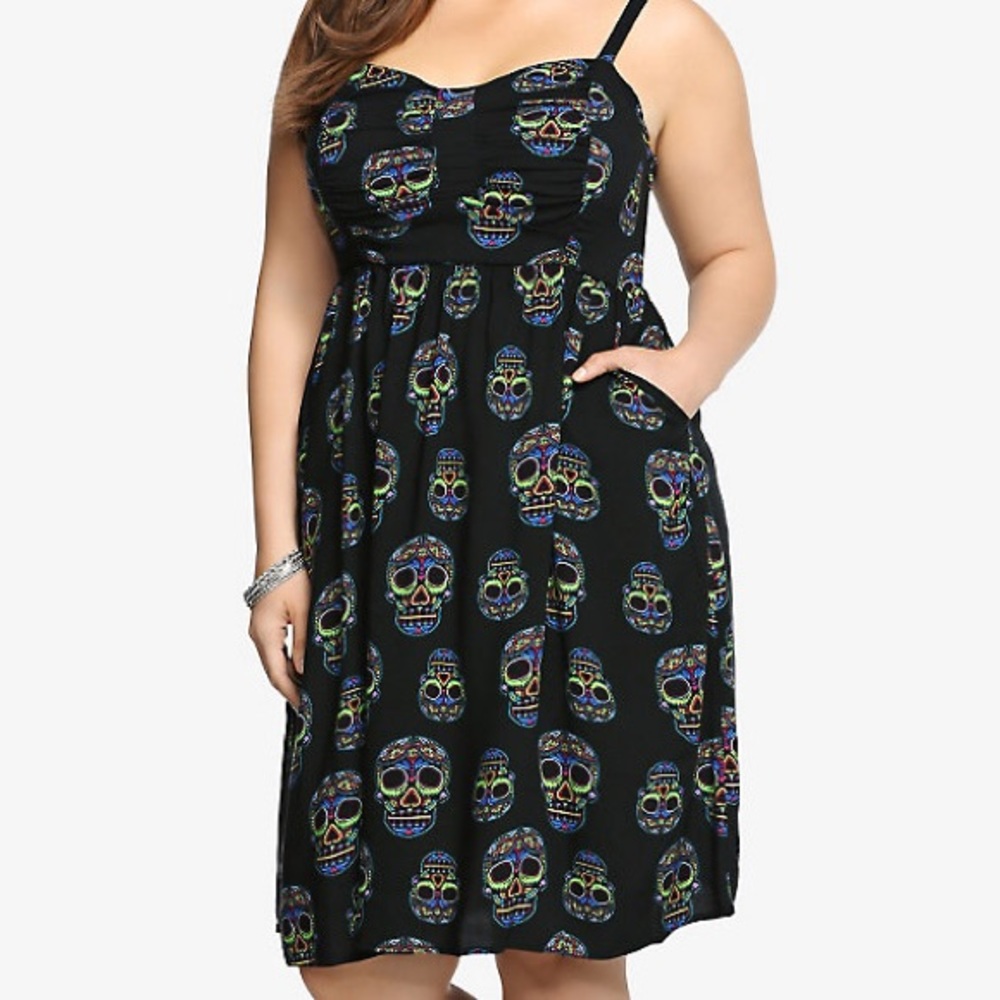 Torrid nwot sugar skull sundress. Size 3